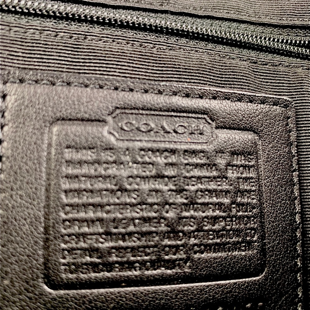 NWOT Black Bucket Leather Coach bag - Picture 11 of 11